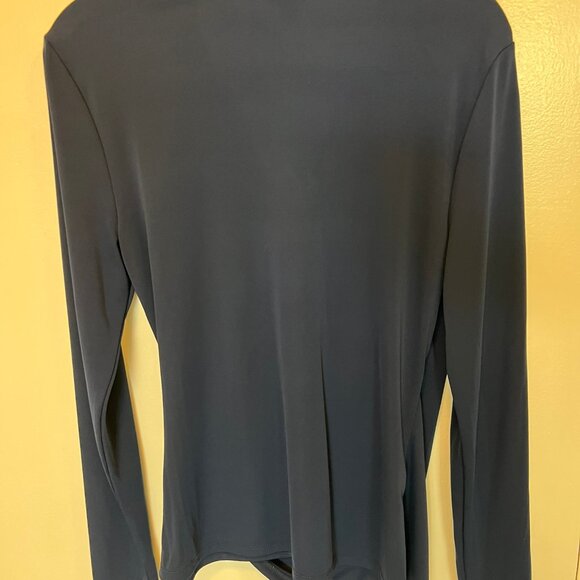 Long sleeved collared, wrap front blouse - Picture 3 of 3